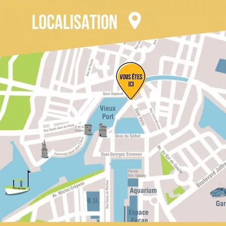 Sur Le Port - Duplex Cosy&moderne Face Au Port - Wifi Gratuite - Parfaitement équipé Appartement